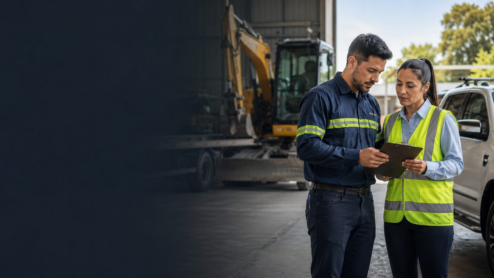 Equipe INDERA realizando inspeção técnica em ambiente industrial